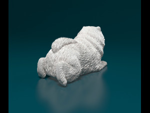 Chow chow dog Modello di stampa 3D