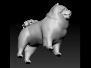 Chow-chow Modelo de Impressão 3D
