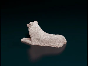 Collie lying down 3D Print Model