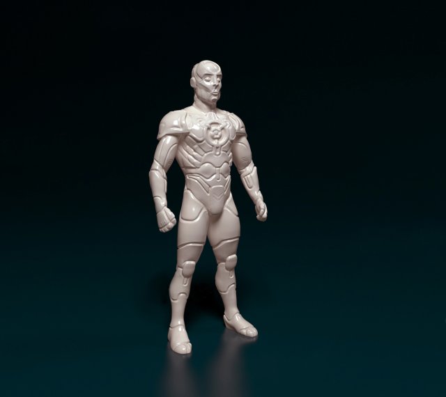 Cyborg 02 3D प्रिंट मॉडल .c4d .max .obj .3ds .fbx .stl .blend 