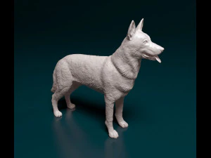 チェコスロバキアン・ウルフ 3Dプリントモデル