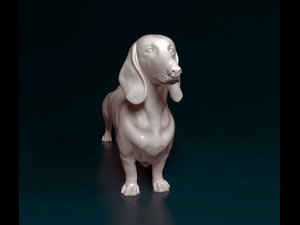 Dachshund 3D Print Model