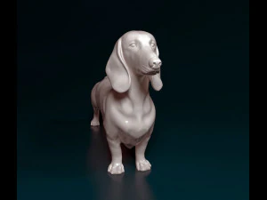Dachshund 3D Print Model