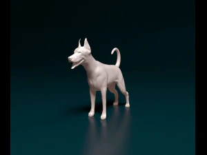 Doberman 3D Print Model