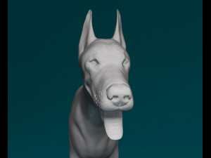 Doberman 3D प्रिंट मॉडल