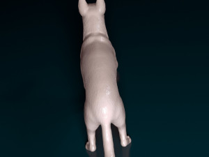Dog with ball 3D printmodel
