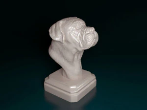 Dogue do Bordeaux bust 3D Print Model