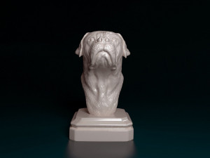 Dogue do Bordeaux bust 3D Print Model