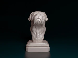Dogue do Bordeaux bust 3D Print Model