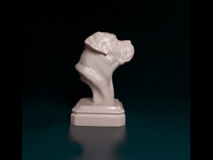 Dogue do Bordeaux bust 3D Print Model