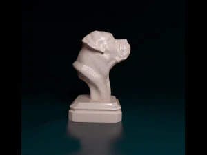 Dogue do Bordeaux bust 3D Print Model