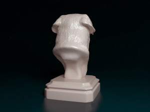 Dogue do Bordeaux bust 3D Print Model