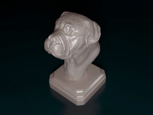 Dogue do Bordeaux bust 3D Print Model