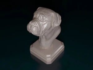 Dogue do Bordeaux bust 3D Print Model
