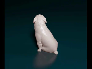 English Bulldog with tongue 3D Print Model