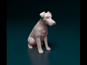 Wire Fox terrier Model do druku 3D