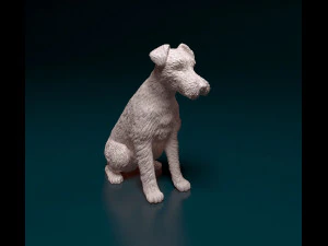 Fox terrier de alambre Modelo de impresión 3D