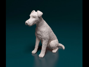 Wire Fox terrier 3D Baskı Modeli
