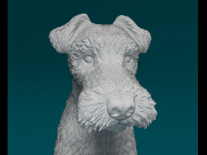 Wire Fox terrier 3D Baskı Modeli