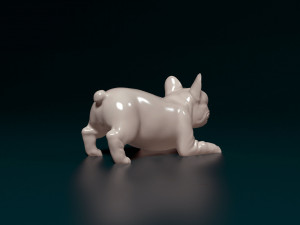 French Bulldog lying down 3D प्रिंट मॉडल