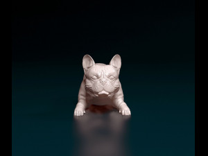 French Bulldog lying down 3D प्रिंट मॉडल