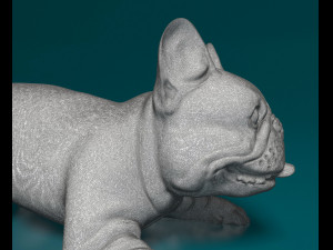 French Bulldog lying down 3D प्रिंट मॉडल
