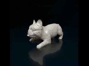 French Bulldog lying down 3D प्रिंट मॉडल