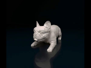 French Bulldog lying down 3D Print Model