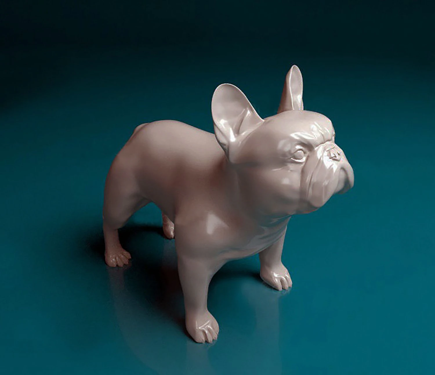 French Bulldog 3D Print Model .c4d .max .obj .3ds .fbx .stl .blend 