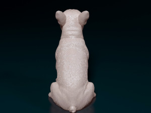 French Bulldog sitting 3D Print Model