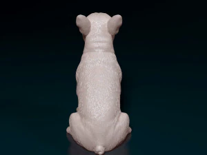 French Bulldog sitting 3D Print Model