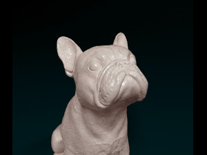 French Bulldog sitting 3D Print Model