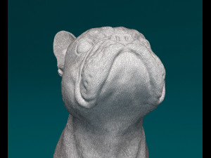 French Bulldog sitting 3D Print Model