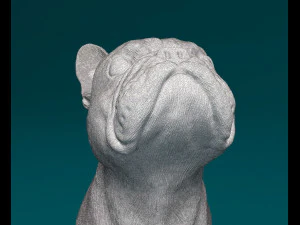French Bulldog sitting 3D Print Model