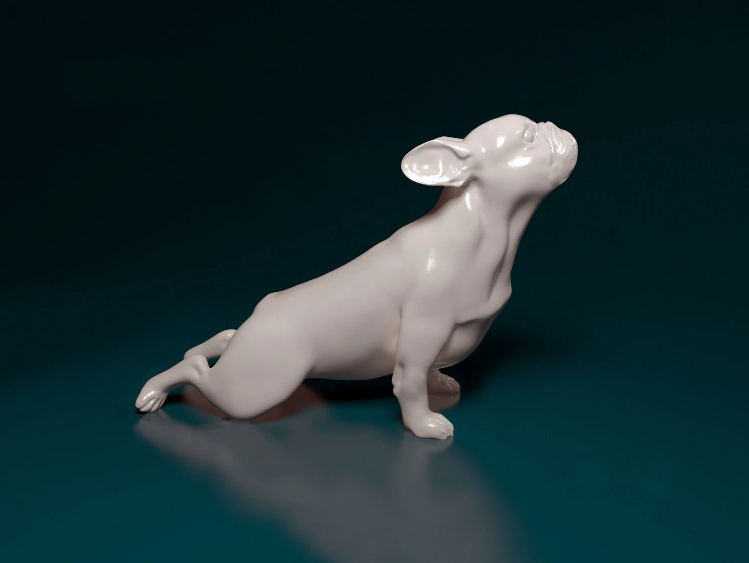 French Bulldog 2 3D Print Model .c4d .max .obj .3ds .fbx .stl .blend 
