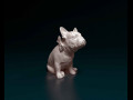 French Bulldog with a bowtie 3D प्रिंट मॉडल