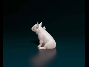 French Bulldog with a bowtie Modelo de Impressão 3D