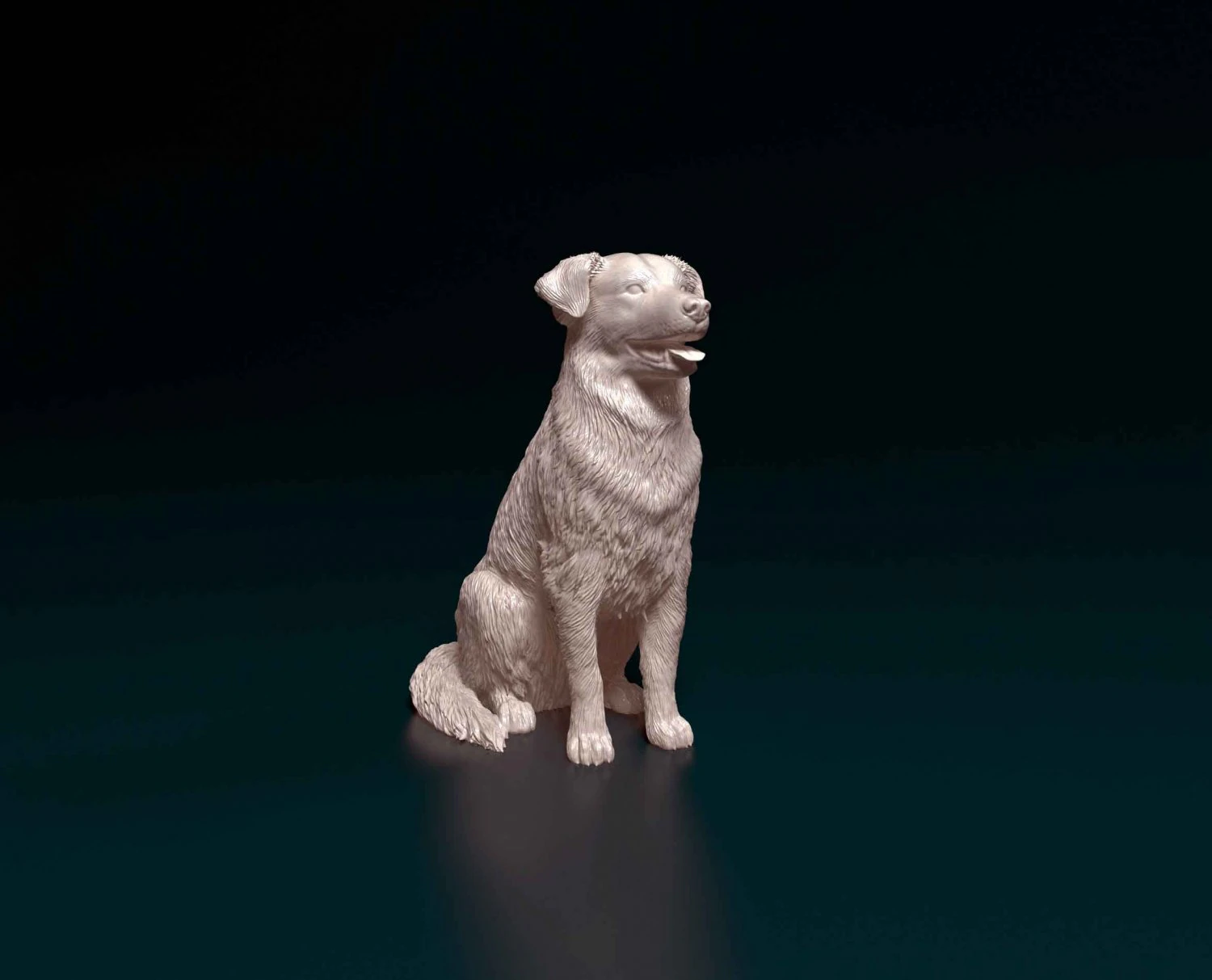 Labrador x Border Collie 3D Print Model .c4d .max .obj .3ds .fbx .stl .blend 