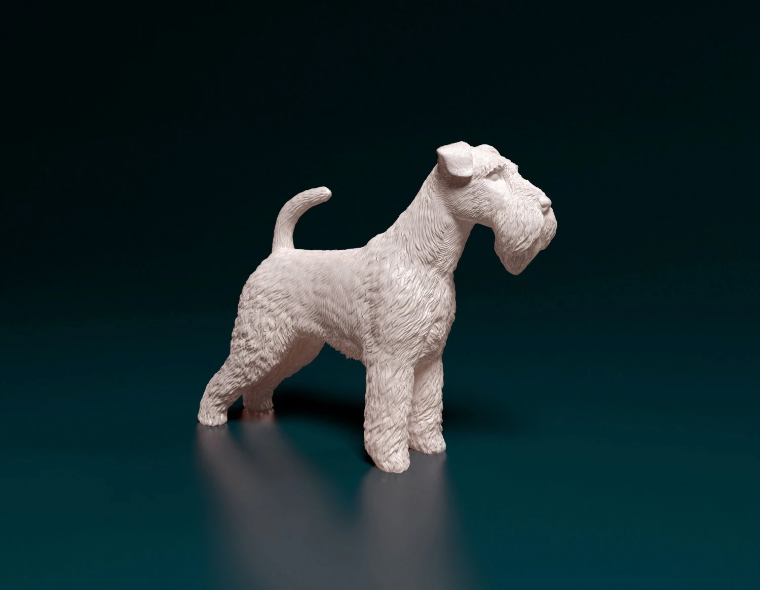 Welsh terrier 3D Print Model .c4d .max .obj .3ds .fbx .stl .blend 