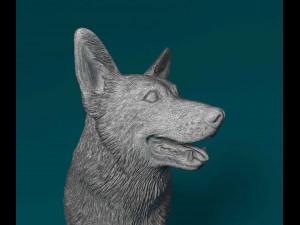 Welsh Corgi Pembroke sitting Modelo de Impressão 3D