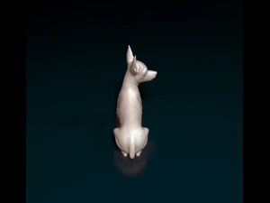 Toy terrier lying down 3D Print Model