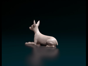 Toy terrier lying down Modelo de Impressão 3D