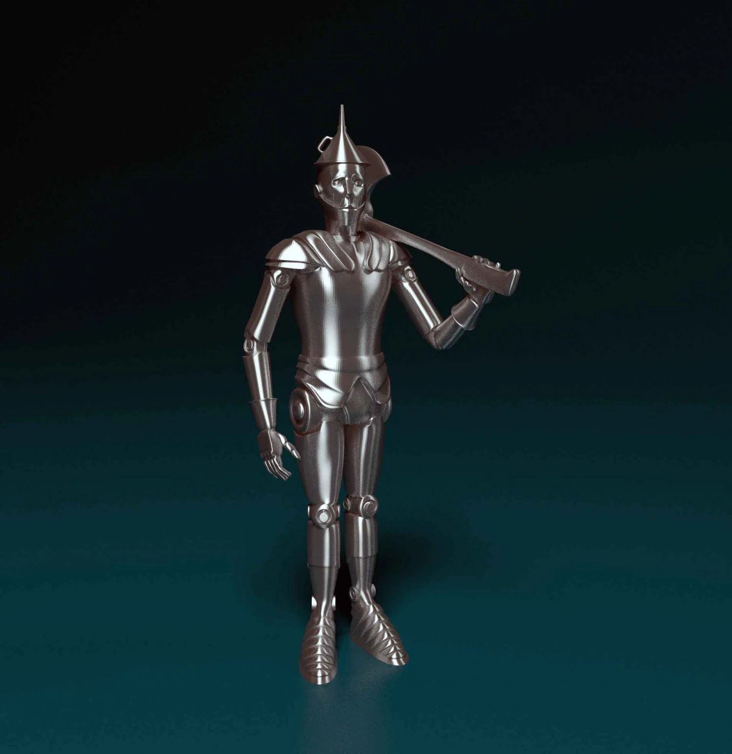 Tin Woodman of Oz 3D Print Model .c4d .max .obj .3ds .fbx .stl .blend 