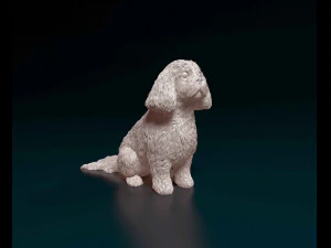 Ши-тцу сидить 3D Принт Модель