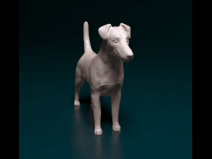 Smooth Fox terrier 3D Print Model