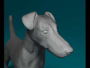 Smooth Fox terrier 3D Print Model
