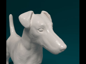 Smooth Fox terrier 3D Print Model