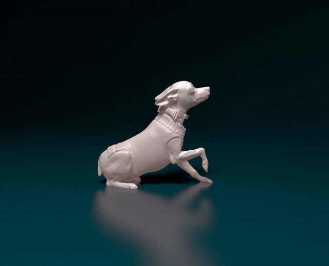 Miniature Pinscher 3D प्रिंट मॉडल .c4d .max .obj .3ds .fbx .stl .blend 