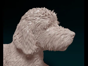 Old English sheepDog 3D Print Model