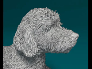Old English sheepDog 3D Print Model